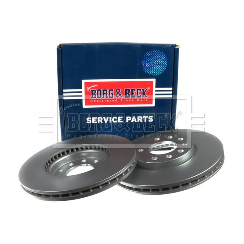 Borg & Beck 2 x Vented Front Brake Discs BBD4318-x2