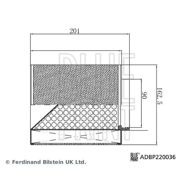 Blue Print Engine Air Filter ADBP220036