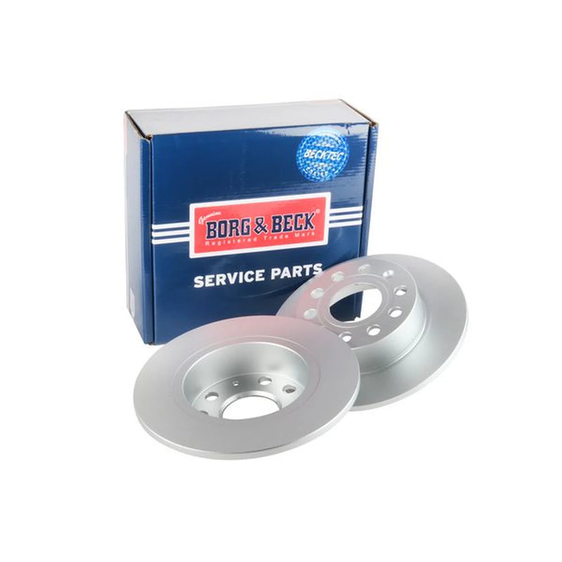 Borg & Beck 2 x Solid Rear Brake Discs BBD4382-x2