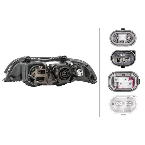 Hella Headlight Headlamp D2S/H7 Right 1LL 008 052-601