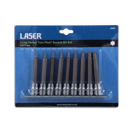 Laser Long Series Torx Plus Socket Bit Set 3/8 "D 9pc 8482 Laser  - Town Parts