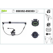 Valeo Electric Window Regulator Lifter Right Front 850353