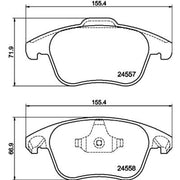 Mintex Front Brake Pad Set MDB2891