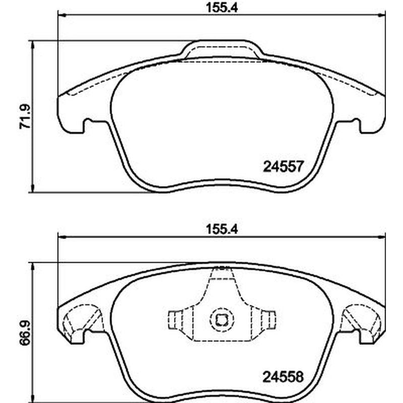 Mintex Front Brake Pad Set MDB2891