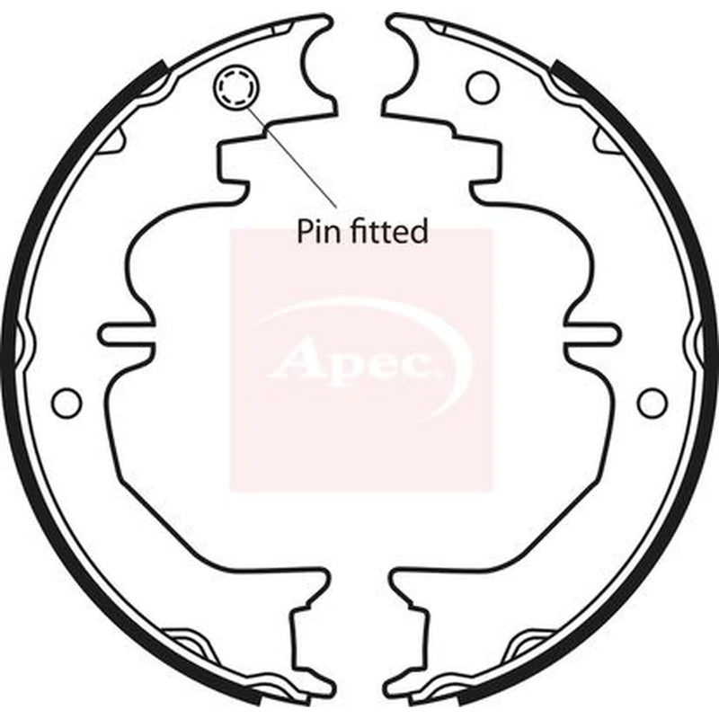 Apec Parking Brake Shoe Set SHU710