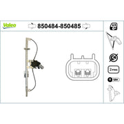 Valeo Electric Window Regulator Lifter Left Front 850484