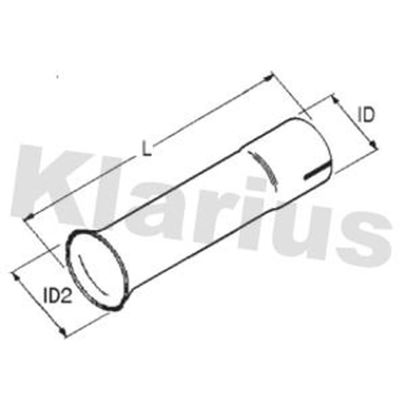 Klarius Flrd Pipe Ex D 60.5 To 78MM L 120MM 430574 430574
