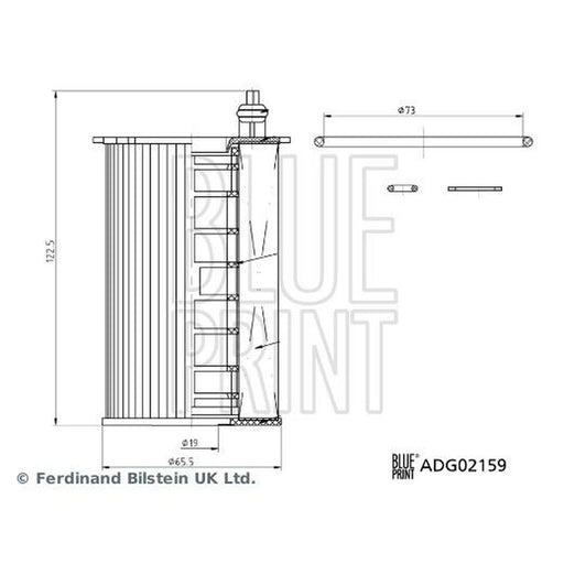 Blue Print Engine Oil Filter ADG02159