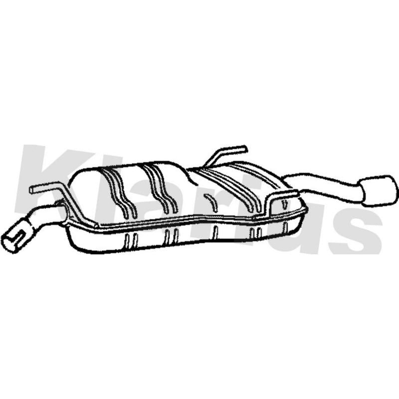Klarius Box With Tail Pipe Rear SB132M