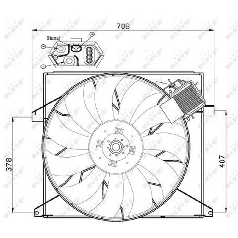 NRF Engine Cooling Fan 47446