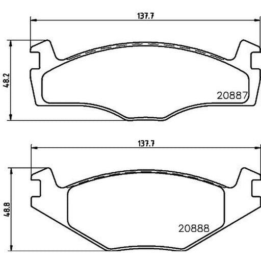 Mintex Front Brake Pad Set MDB1793