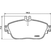Mintex Front Brake Pad Set MDB3242