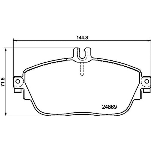 DON Front Brake Pad Set PCP1258