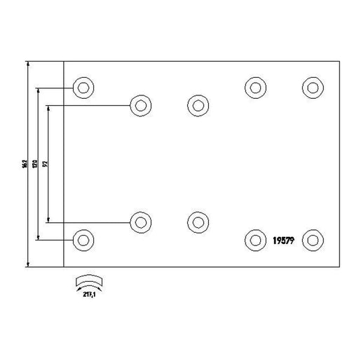 DON Don Cv Brake Lining Set MB74752X7113