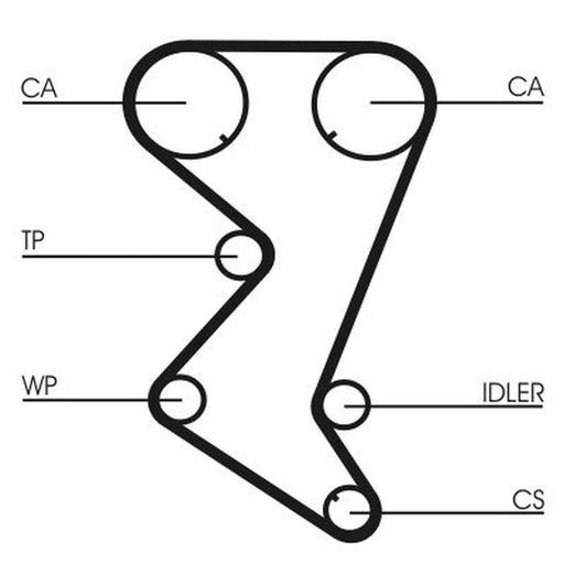 Continental CTAM Timing Belt Cambelt 153 Teeth CT1138