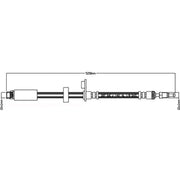 Abtex Brake Hydraulic Hose Line Right ABH1172