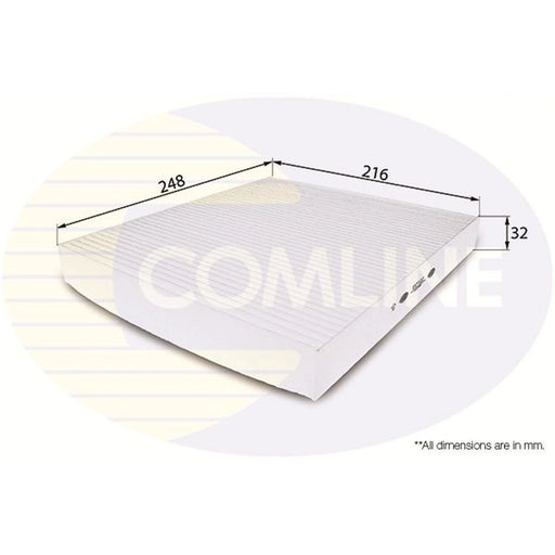 Comline Cabin Air Filter (Pollen Filter) EKF122