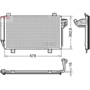 Denso Air Conditioning Condenser fits Mazda 3 2013-2019 1.5 1.6 2.0