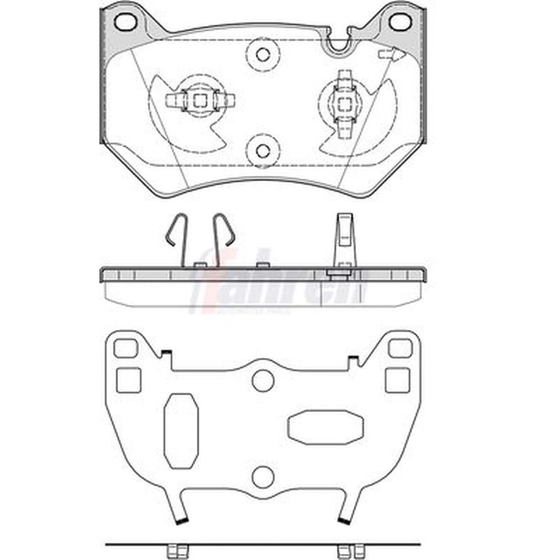 Fahren Front Brake Pad Set fits Audi Q5 2016-2021 2.0