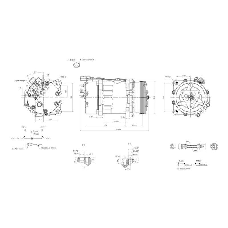 Hella Air Conditioning Compressor 8FK 366 201-791