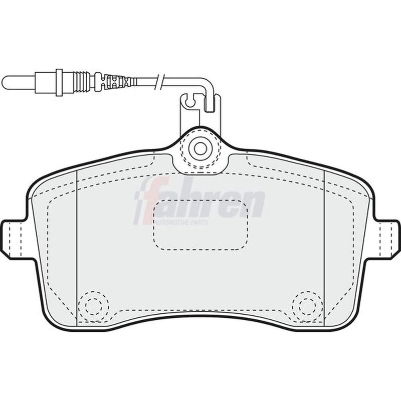 Fahren Front Brake Pad Set fits Peugeot 407 2004-2011 1.6 1.8 2.0