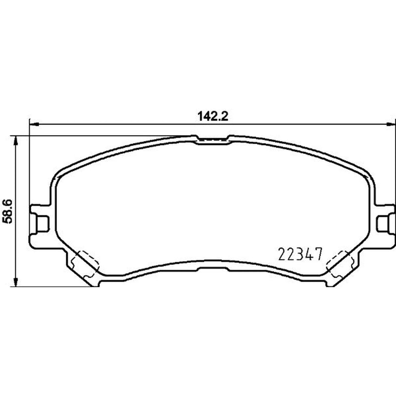 Mintex Front Brake Pad Set MDB3890