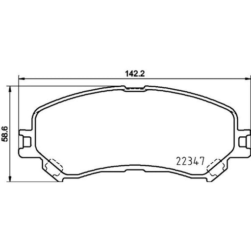 Mintex Front Brake Pad Set MDB3890