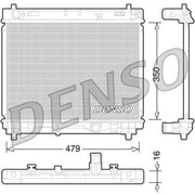 Denso Engine Radiator fits Toyota Urban Cruiser 2009-2014 1.4