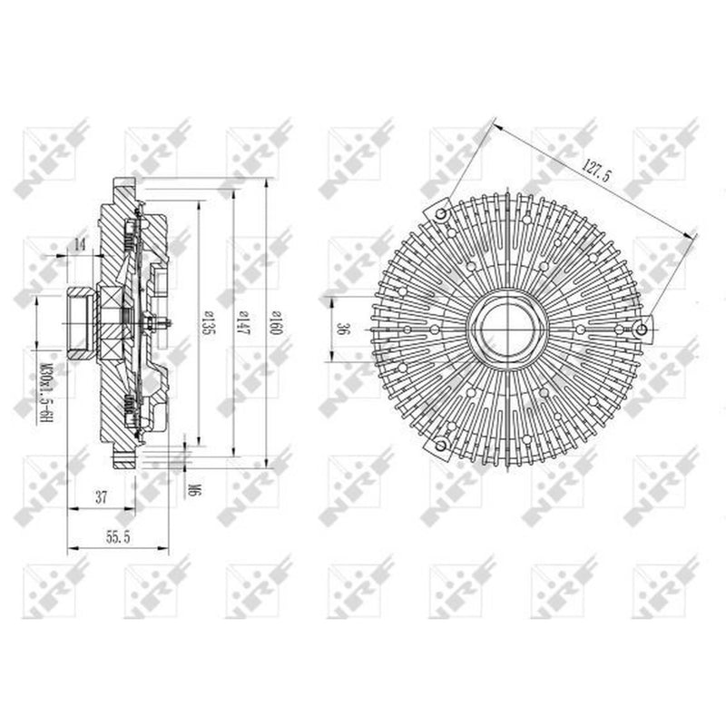 NRF Radiator Fan Clutch 49622