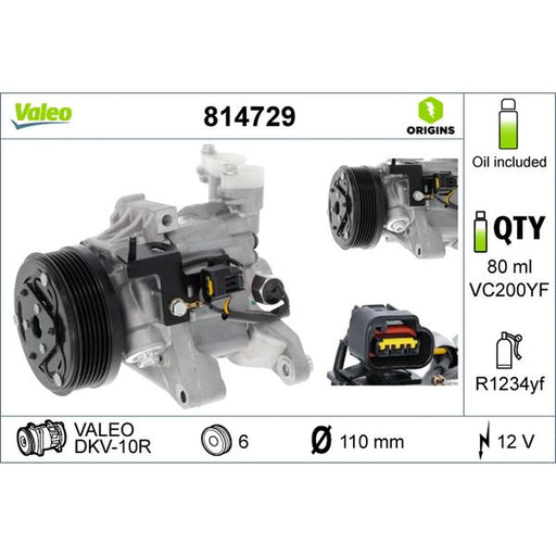 Valeo Air Conditioning Compressor 814729