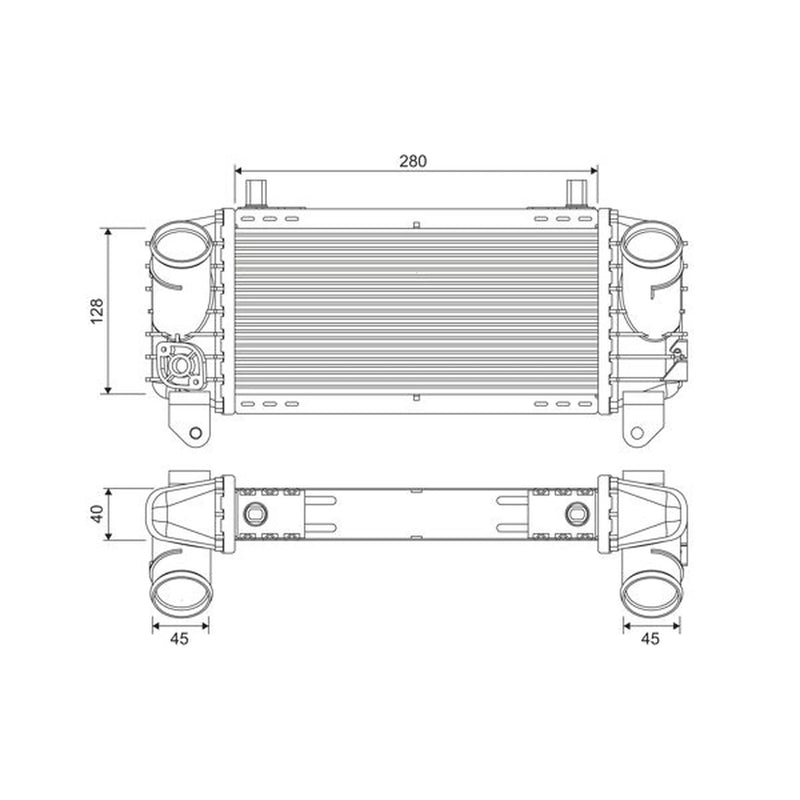 Valeo Intercooler (Charge Air Cooler) 817872