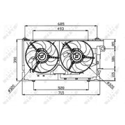 NRF Engine Cooling Fan 47050