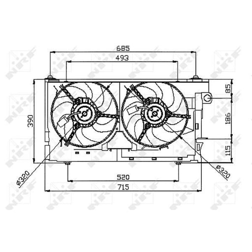 NRF Engine Cooling Fan 47050