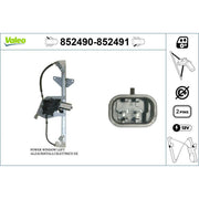 Valeo Electric Window Regulator Lifter Left Rear 852490