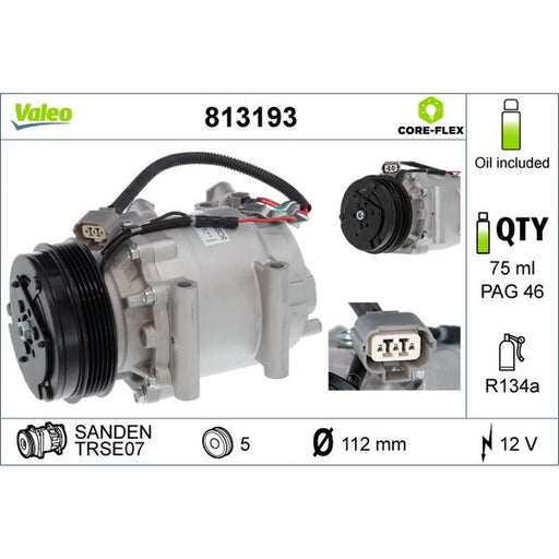 Valeo Air Conditioning Compressor 813193