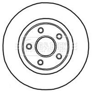 Borg & Beck 2 x Vented Front Brake Discs BBD5908S-x2