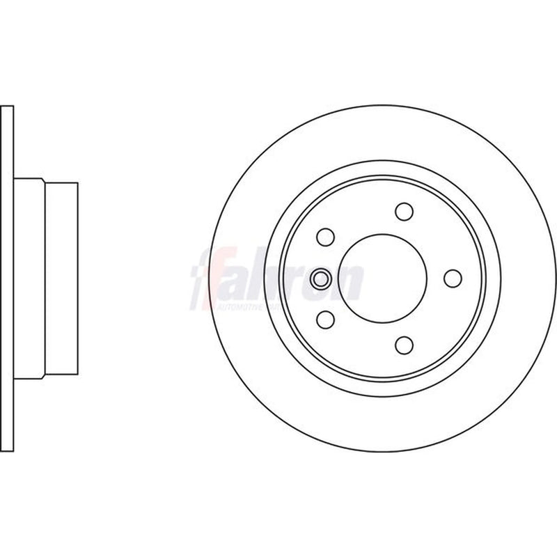 Fahren Front Vented & Rear Vented Brake Discs & Pads fits BMW 1 2004-2011