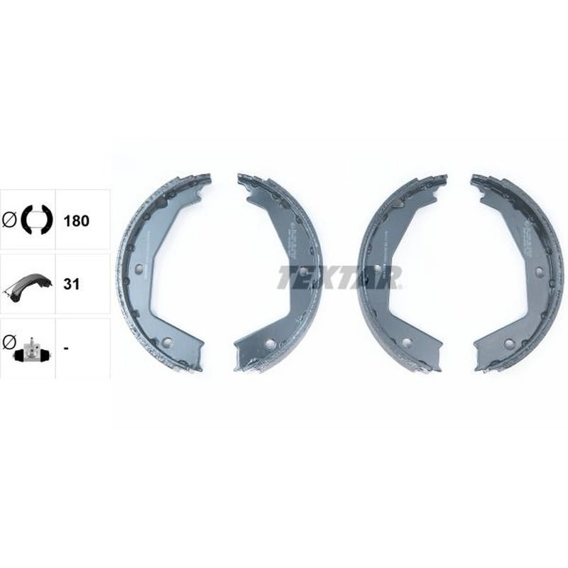 Textar Parking Brake Shoe Set 91054700