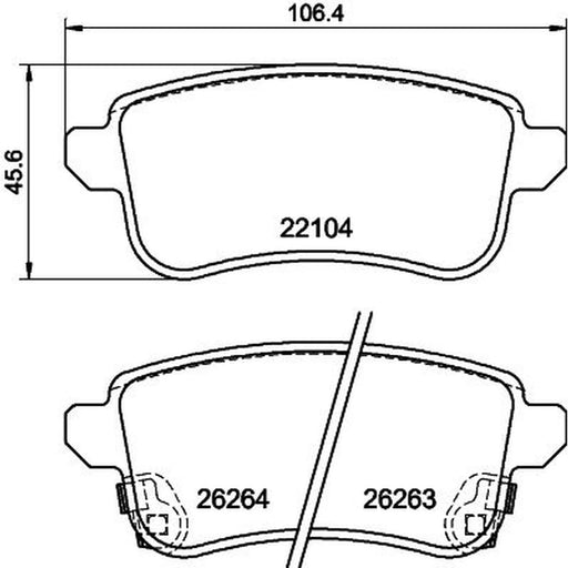 Mintex Rear Brake Pad Set MDB3348