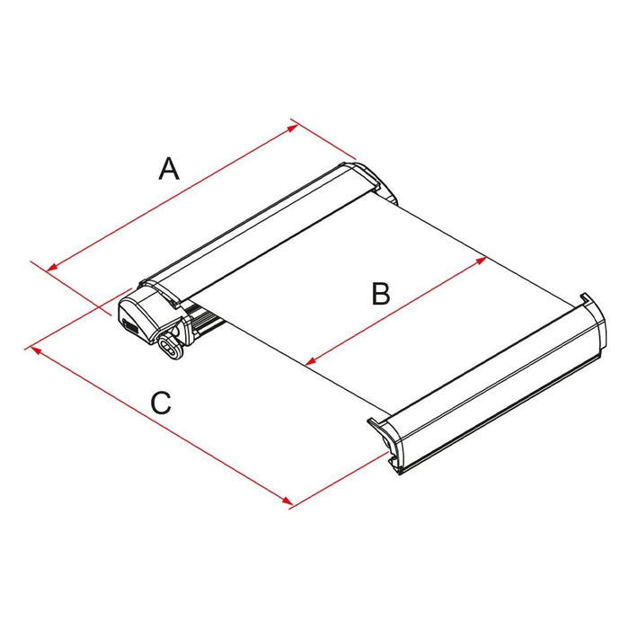 Fiamma F80s fits Fiat Ducato 320 Awning Deep Black Royal Grey - Fiamma - Van Life Living