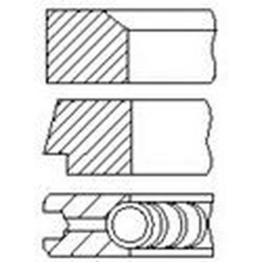 FAI Piston Ring Kit (1CYL) PR68-000 T207512 PR68-000