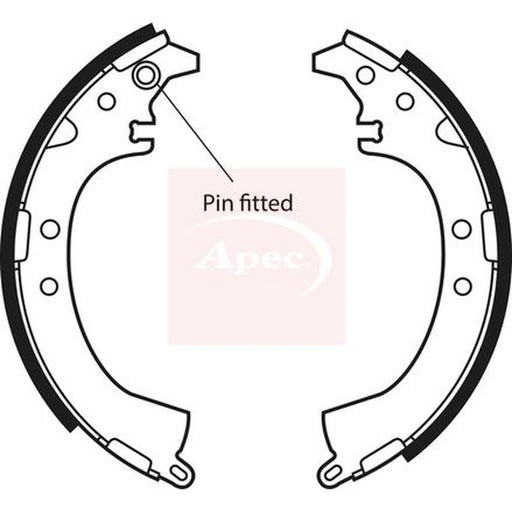 Apec Brake Shoe Set Axle Kit SHU557