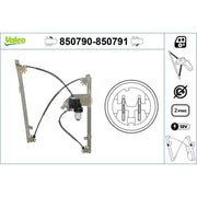 Valeo Electric Window Regulator Lifter Left Front 850790