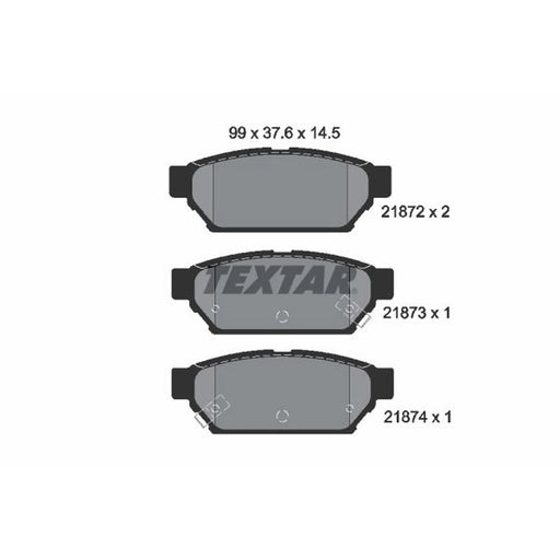 Textar Rear Brake Pad Set 2187202