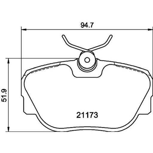 Mintex Front Brake Pad Set MDB1401