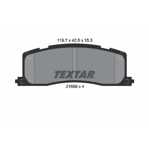 Textar Rear Brake Pad Set 2168801