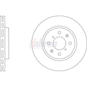 Fahren Front Brake Vented Discs & Pads fits Suzuki Swift III 2010-2017 1.2 1.3