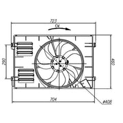 NRF Engine Cooling Fan 47925