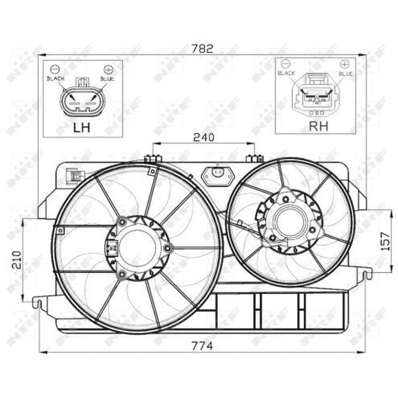 NRF Engine Cooling Fan 47450