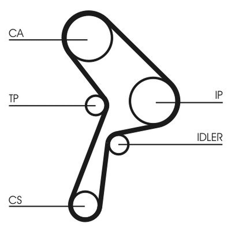 Continental CTAM Timing Belt Cambelt 165 Teeth CT609